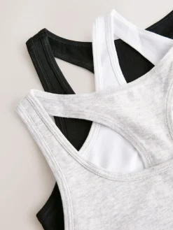 Next Racer Back Crop Tops 3 Pack (5-16yrs)^ Underwear|Bras & Crop Tops