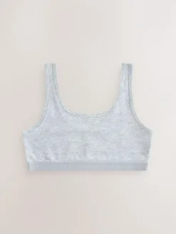 Next Black/White/Grey Scoop Crop Tops 3 Pack (5-16yrs)^ Underwear|Bras & Crop Tops