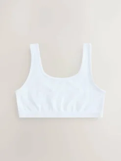Next Black/White/Grey Scoop Crop Tops 3 Pack (5-16yrs)^ Underwear|Bras & Crop Tops
