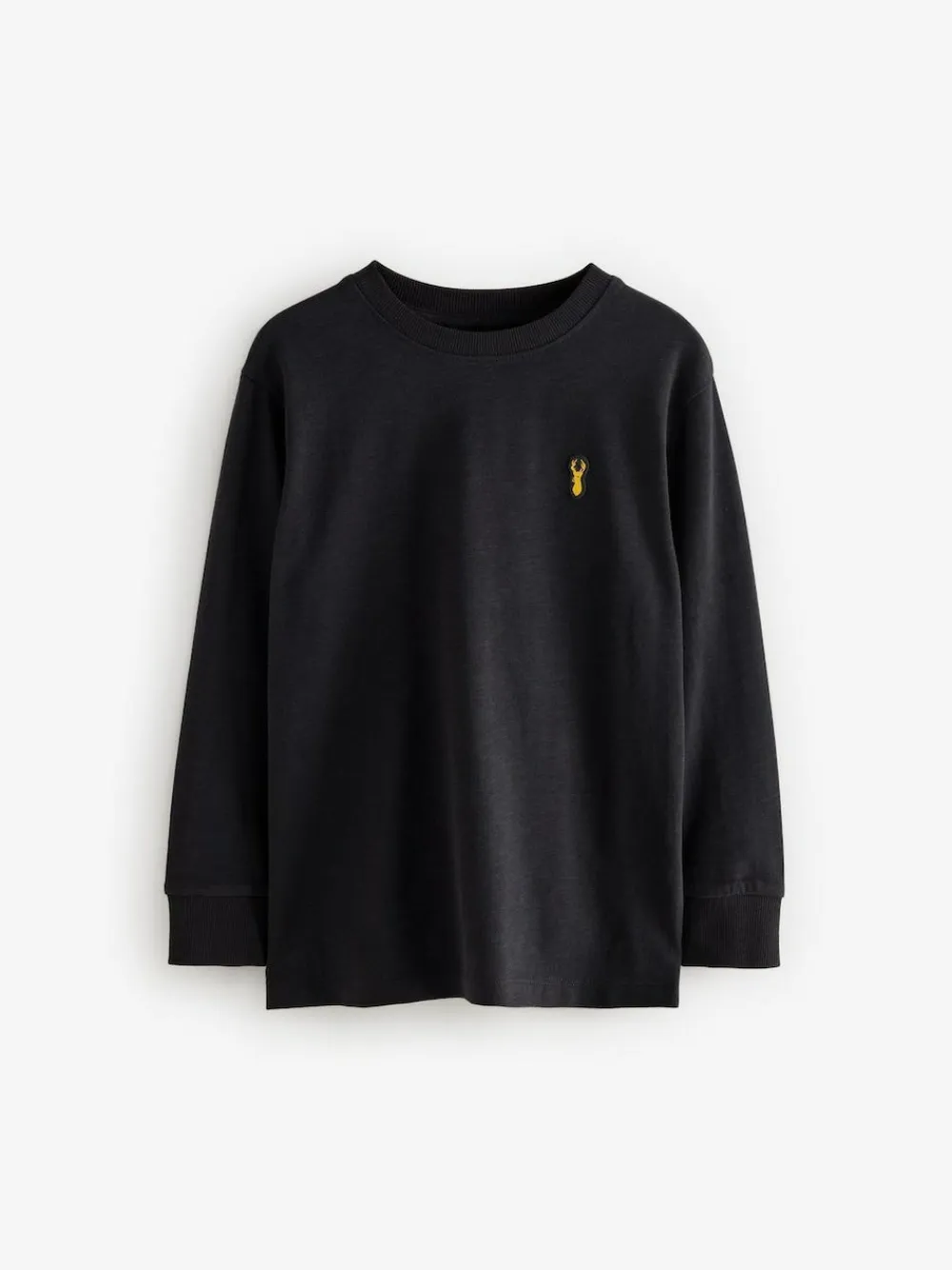 Next Stag Logo Long Sleeve Cosy T-Shirts 4 Pack (3-16yrs)^BOY Tops|T-Shirts