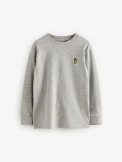 Next Stag Logo Long Sleeve Cosy T-Shirts 4 Pack (3-16yrs)^BOY Tops|T-Shirts