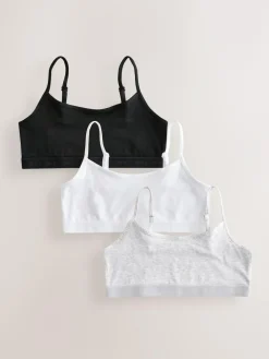 Next Strappy Crop Tops 3 Pack (5-16yrs)^ Underwear|Bras & Crop Tops