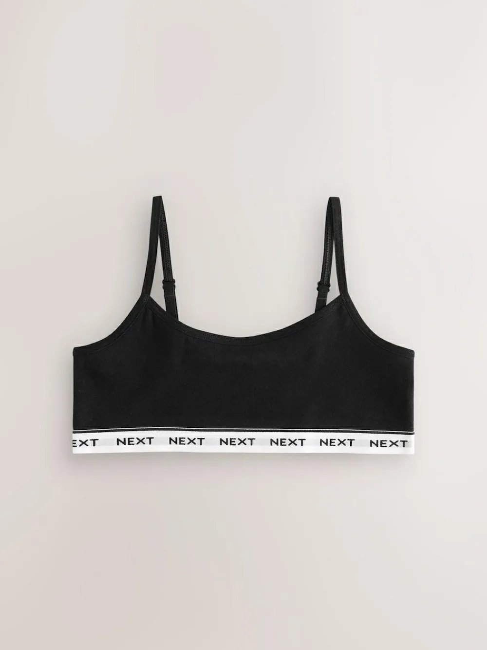 Discount Next Strappy Crop Tops 7 Pack (5-16yrs) Black/White/Grey