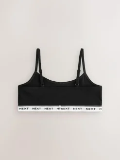 Discount Next Strappy Crop Tops 7 Pack (5-16yrs) Black/White/Grey