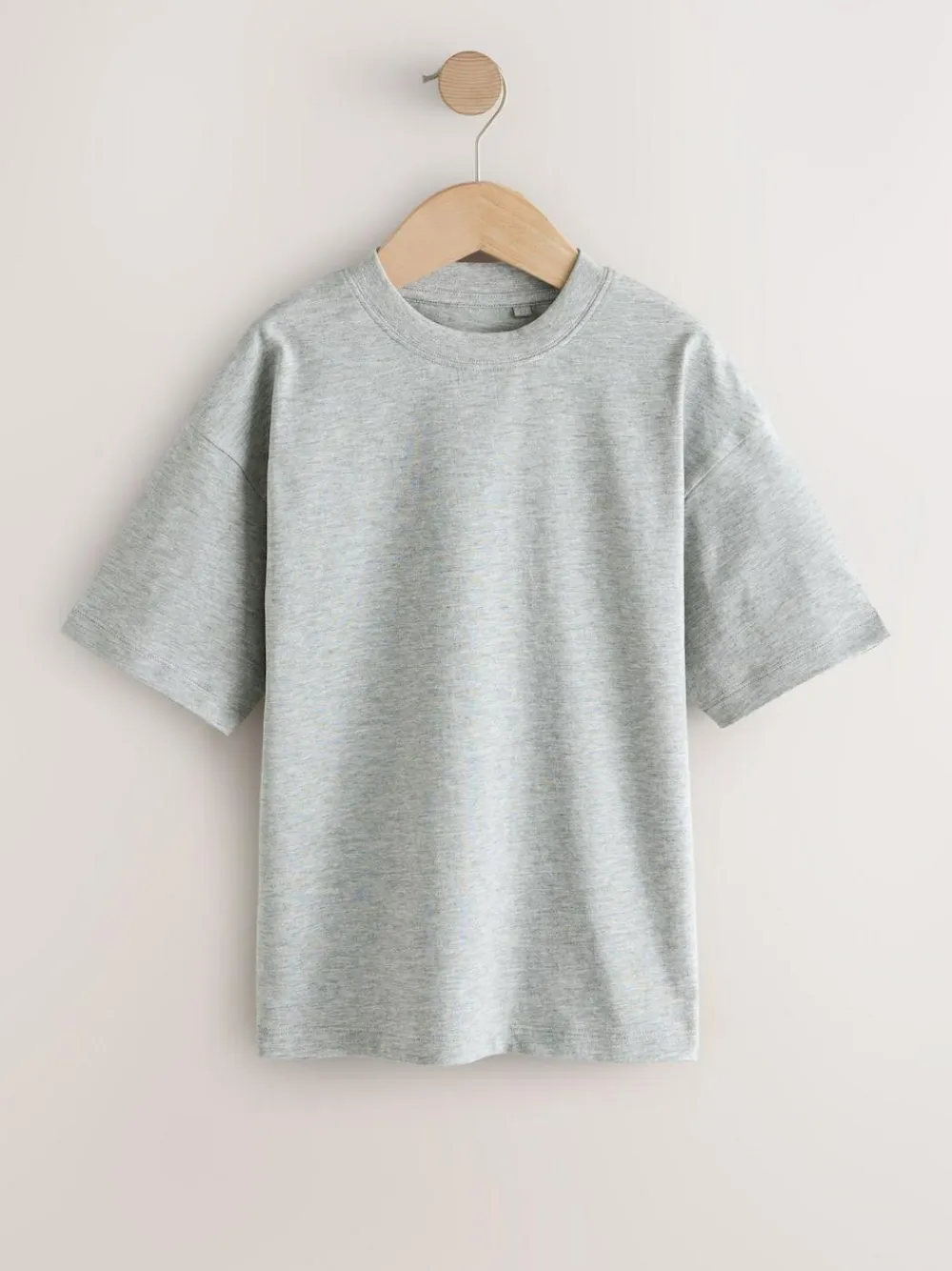 Discount Next Black/White/Grey/Khaki Relaxed Fit Short Sleeves T-Shirts 4 Pack (3-16yrs)