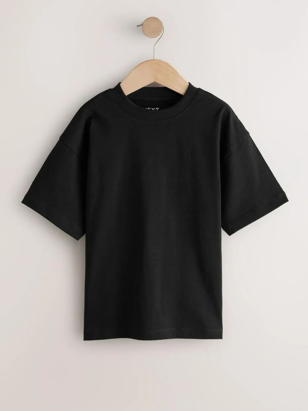 Discount Next Black/White/Grey/Khaki Relaxed Fit Short Sleeves T-Shirts 4 Pack (3-16yrs)