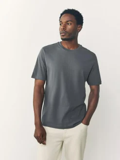 Next Black/White/Grey/Slate Grey/Stone/Brown Regular Fit Essential Cotton T-Shirts 6 Pack^ Nightwear|Tops & T-Shirts