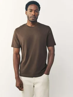 Next Black/White/Grey/Slate Grey/Stone/Brown Regular Fit Essential Cotton T-Shirts 6 Pack^ Nightwear|Tops & T-Shirts