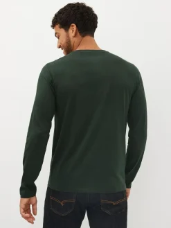 Next Regular Fit Regular Fit Long Sleeve 100% Cotton T-Shirts 5 Pack^ Nightwear|Tops & T-Shirts