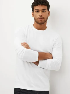 Next Regular Fit Regular Fit Long Sleeve 100% Cotton T-Shirts 5 Pack^ Nightwear|Tops & T-Shirts