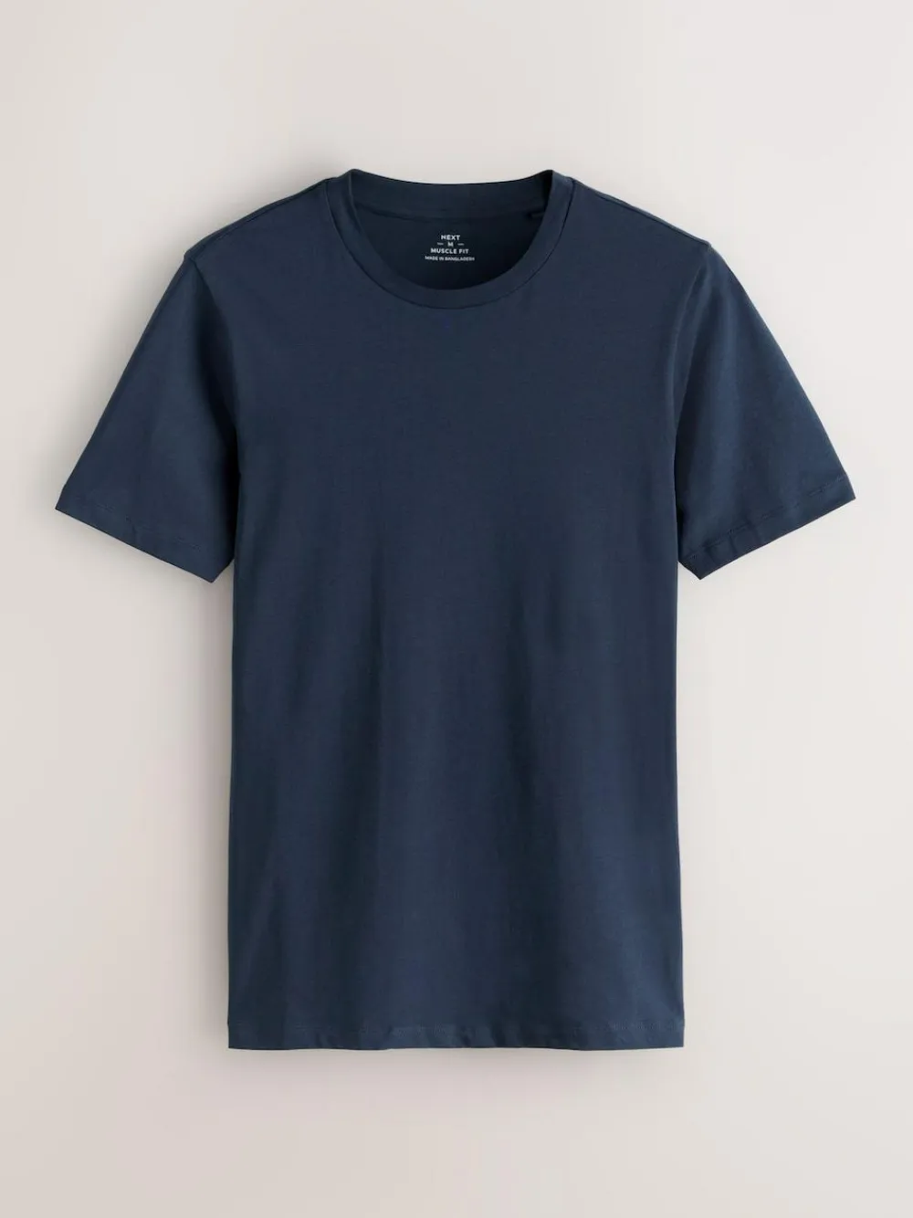 Next Black/White/Navy/Grey Muscle Fit Essential Cotton T-Shirts 6 Pack^ Nightwear|Tops & T-Shirts