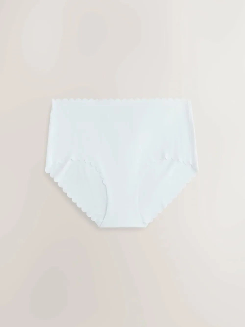 Best Next Midi No VPL Scallop Knickers 3 Pack Black/White/Nude