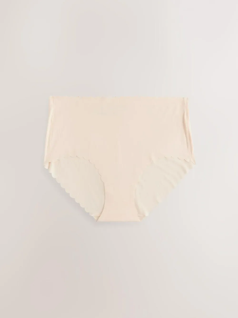 Best Next Midi No VPL Scallop Knickers 3 Pack Black/White/Nude