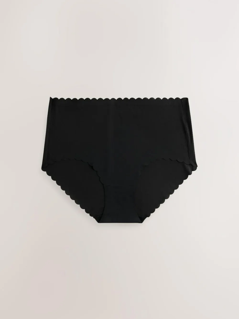 Best Next Midi No VPL Scallop Knickers 3 Pack Black/White/Nude