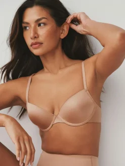 Next Black/White/Nude Pad Plunge A-E Ultimate Comfort Smoothing T-Shirt Bras 3 Pack^Women Bras