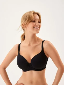 Next Black/White/Pastel Rose Nude Pad Balcony DD+ Cotton Blend Ultimate Comfort Bras 3 Pack^Women Dd+ Range|Bras