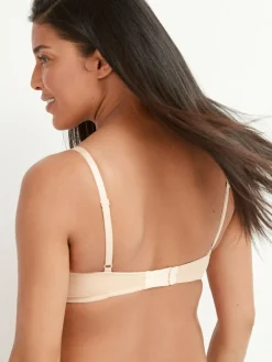 Hot Next Black/White/Pastel Rose Nude Pad Non Wire B-G Nursing Cotton Blend Ultimate Comfort Bras 3 Pack