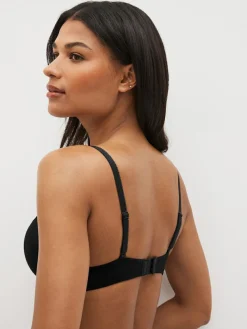 Sale Next Black/White/Pastel Rose Nude Pad Balcony Cotton Blend Ultimate Comfort Bras 3 Pack