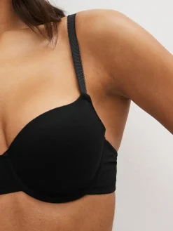 Sale Next Black/White/Pastel Rose Nude Pad Balcony Cotton Blend Ultimate Comfort Bras 3 Pack