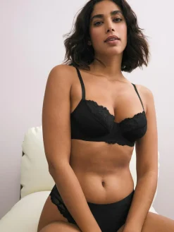 Next Black/White/Praline Nude 3 Pack Non Pad Full Cup Bras