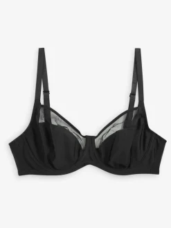 Outlet Next DD+ Non Pad Full Cup Bras 3 Pack with Side Support Black/White/Praline Nude