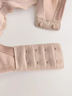 Best Next DD+ Non Pad Full Cup Bras 3 Pack Black/White/Praline Nude