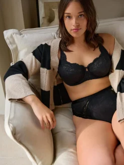 Next DD+ Lace Trim Non Pad Full Cup Underwired Bras 3 Pack^Women Bras|Dd+ Range