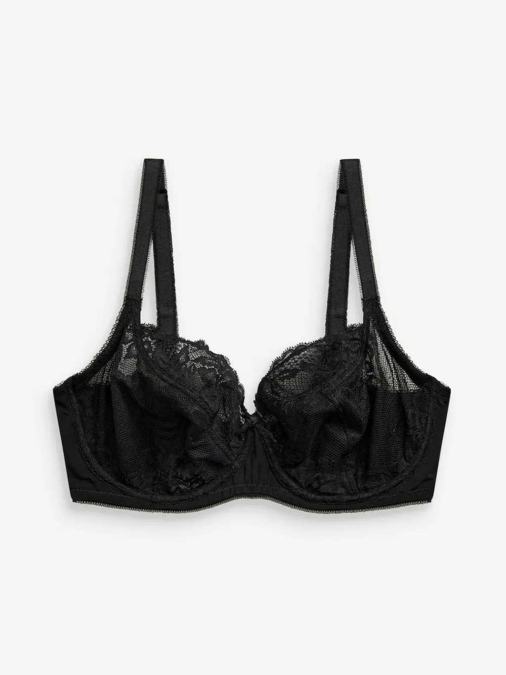 Next Black/White/Praline Nude Non Pad Balcony DD+ Lace Bras 3 Pack^Women Dd+ Range