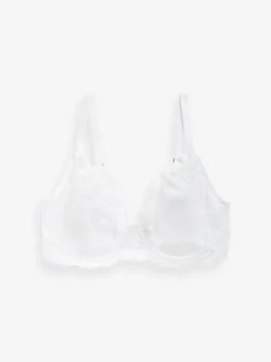 Clearance Next Non Pad Plunge DD+ Lace Bras 3 Pack Black/White/Praline Nude