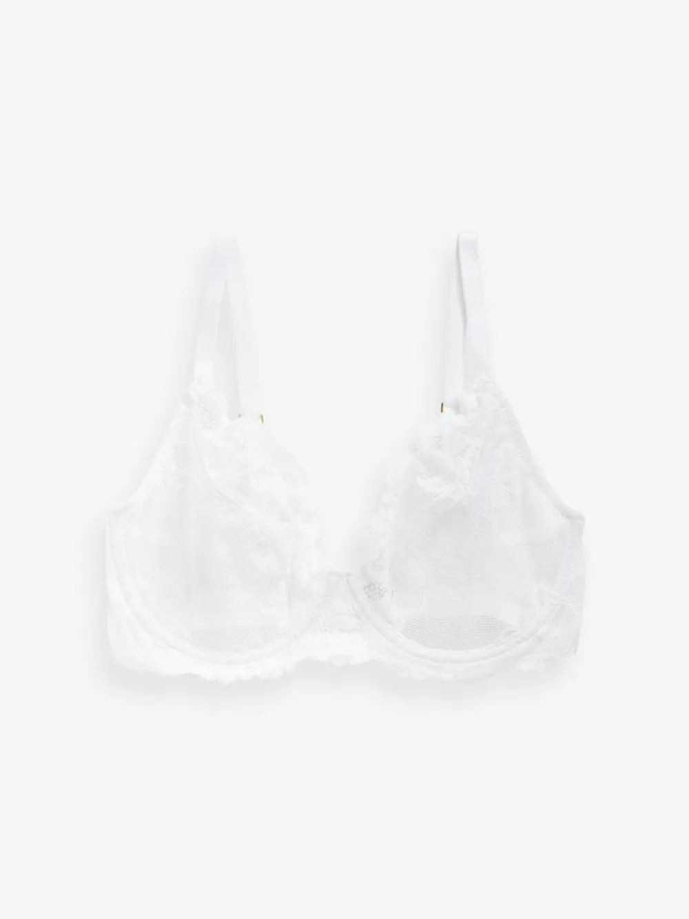 Clearance Next Non Pad Plunge DD+ Lace Bras 3 Pack Black/White/Praline Nude