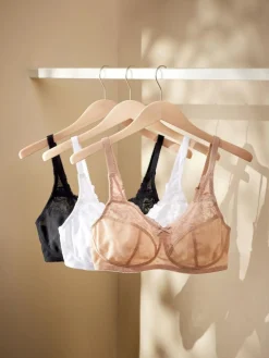 Next Total Support Full Cup Lace Ultimate Comfort Bras 3 Pack^Women Dd+ Range|Bras