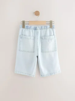 Online Next Bermuda Pull On Denim Shorts (3-16yrs) Bleach