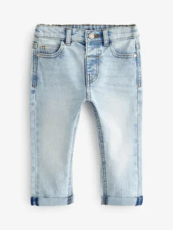 Best Next Regular Fit Comfort Stretch Jeans (3mths-7yrs) Bleach Denim