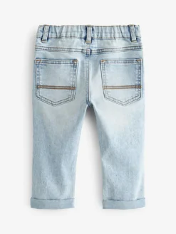 Best Next Regular Fit Comfort Stretch Jeans (3mths-7yrs) Bleach Denim