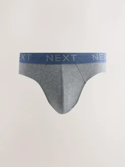 Sale Next 10 pack Cotton Rich Briefs Blue / Grey Marl