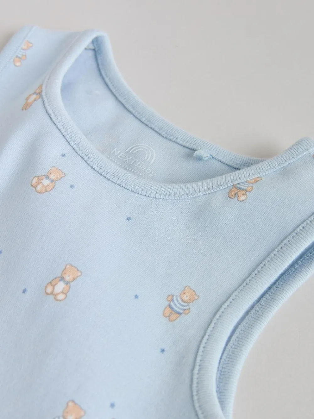 Hot Next Blue 5 Pack Baby Bear Vest Bodysuits