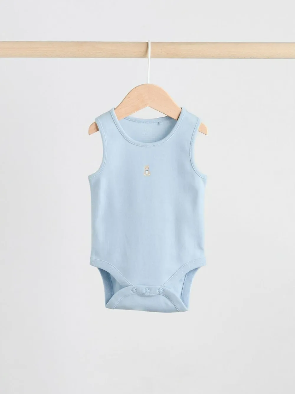 Hot Next Blue 5 Pack Baby Bear Vest Bodysuits