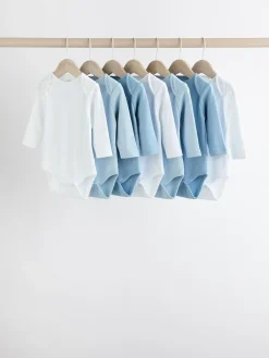 Discount Next Blue 7 Pack Baby Long Sleeve Bodysuits