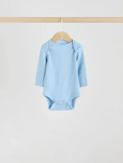 Next Blue 5 Pack Baby Long Sleeve Bodysuits^BOY Baby Winter Clothing|Bodysuits & Vests