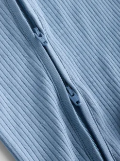 Next Blue 3 pack Baby Two Way Zip Footless Cotton Sleepsuits (0mths-3yrs)^BOY Nightwear|Nightwear