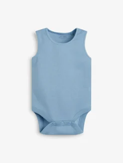 Next Blue 7 Pack Baby Vest Bodysuits^BOY Bodysuits & Vests|Vests