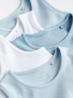 Next Blue 5 Pack Baby Vest Bodysuits^BOY Baby Winter Clothing|Bodysuits & Vests