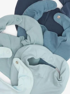Discount Next 5 Pack Dribble Baby 100% Cotton Bibs Blue