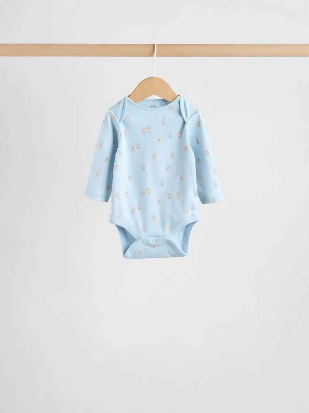 Sale Next Blue 5 Pack Long Sleeved Baby Bear Bodysuit