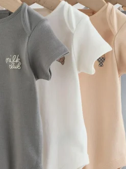 Hot Next Blue 5 Pack Short Sleeve Baby Bodysuits