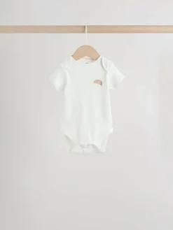 Hot Next Blue 5 Pack Short Sleeve Baby Bodysuits