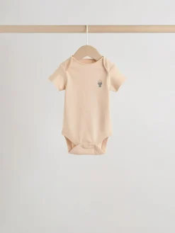 Hot Next Blue 5 Pack Short Sleeve Baby Bodysuits