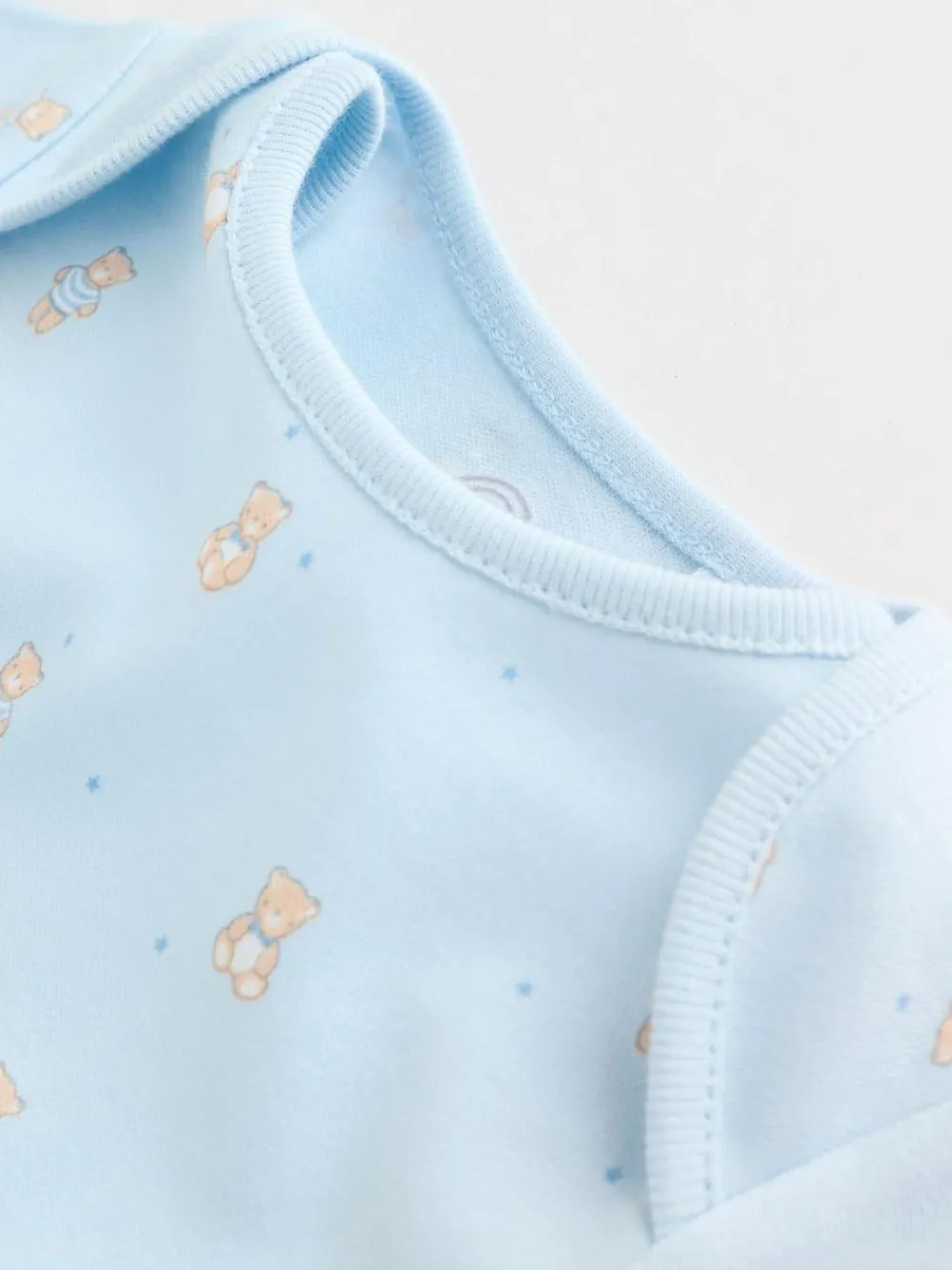 Next Blue 5 Pack Short Sleeve Baby Bear Bodysuit^BOY Bodysuits & Vests|Vests