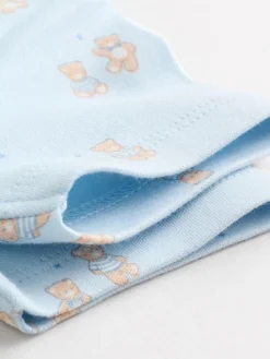 Next Blue 5 Pack Short Sleeve Baby Bear Bodysuit^BOY Bodysuits & Vests|Vests