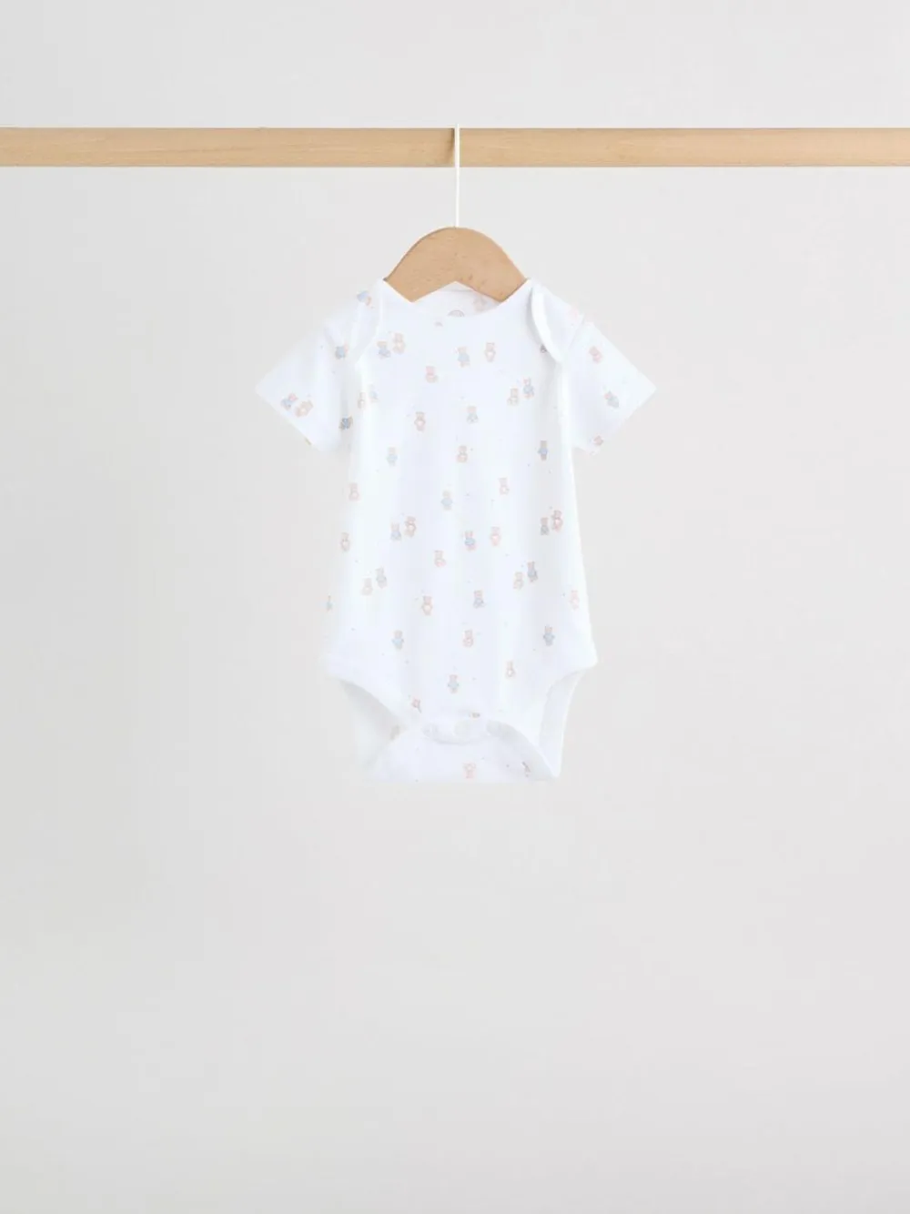 Next Blue 5 Pack Short Sleeve Baby Bear Bodysuit^BOY Bodysuits & Vests|Vests